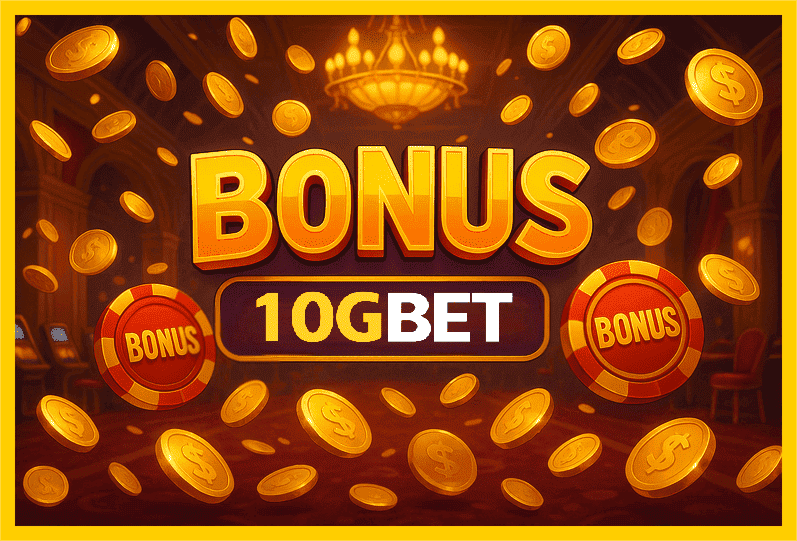 Imagem promovendo bônus 10gbet com recompensas imperdíveis.